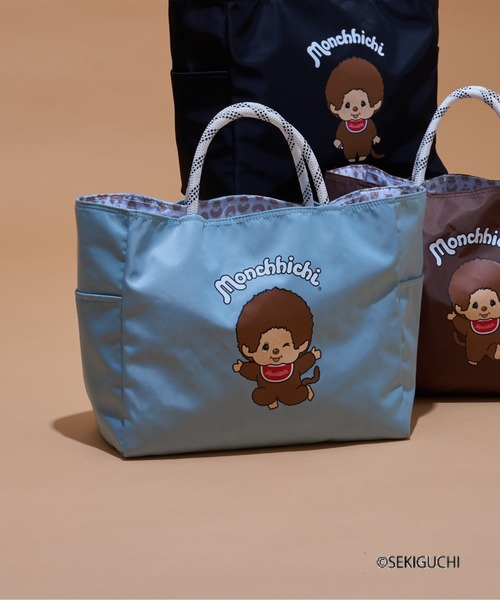 CIAOPANIC TYPY（チャオパニックティピー）の「:【モンチッチ】撥水ナイロンリバーシブル2WAYショルダーBAG（ショルダーバッグ・レディース・ブラック/サックスブルー/ブラウン・ONE SIZE）」の3枚目の写真