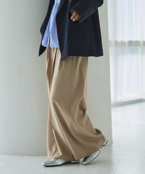 archives(アルシーヴ)の「【ONかわ】ウォッシャブルベルト付きスラックス(スラックス・レディース・グレー/ブラック/ベージュ・SMALL/MEDIUM)」の19枚目の写真