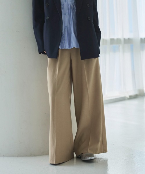 archives(アルシーヴ)の「【ONかわ】ウォッシャブルベルト付きスラックス(スラックス・レディース・グレー/ブラック/ベージュ・SMALL/MEDIUM)」の18枚目の写真