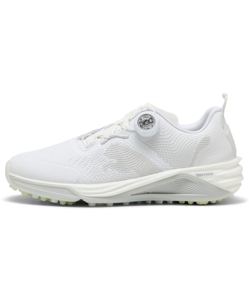 PUMA(プーマ)の「PUMA プーマ ウィメンズ ゴルフ シャドウキャット ニトロ 2.0 ディスク スパ(スニーカー・レディース・ホワイト×グレー/ホワイト×ピンク/ピンク系その他/ホワイト系その他・24.5cm/24.0cm/23.5cm/23.0cm/25.0cm/22.5cm)」の1枚目の写真