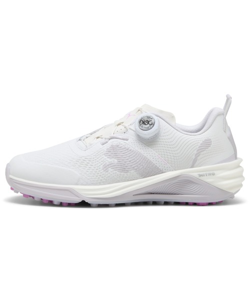 PUMA(プーマ)の「PUMA プーマ ウィメンズ ゴルフ シャドウキャット ニトロ 2.0 ディスク スパ(スニーカー・レディース・ホワイト×グレー/ホワイト×ピンク/ピンク系その他/ホワイト系その他・24.5cm/24.0cm/23.5cm/23.0cm/25.0cm/22.5cm)」の3枚目の写真