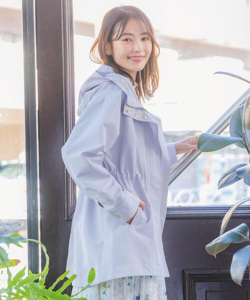 ITS'DEMO（イッツデモ）の「撥水・花粉防止ミディアム丈マウンテンパーカー（その他アウター・レディース・アイボリー/ライトグレー/ライトベージュ・00）」の6枚目の写真