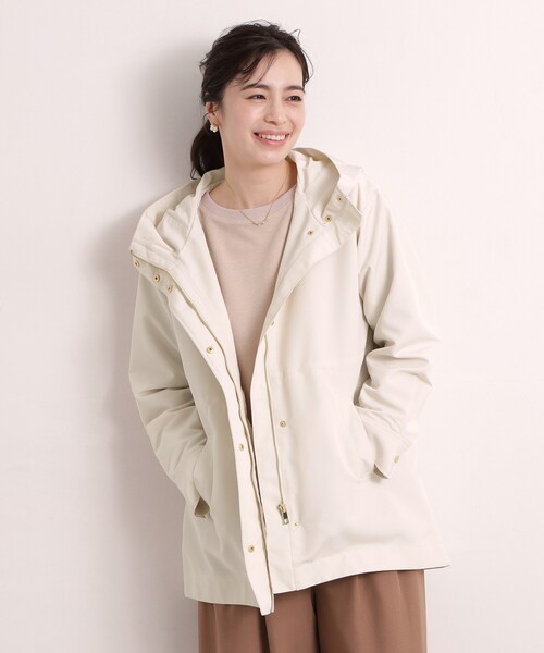 ITS'DEMO（イッツデモ）の「撥水・花粉防止ミディアム丈マウンテンパーカー（その他アウター・レディース・アイボリー/ライトグレー/ライトベージュ・00）」の9枚目の写真