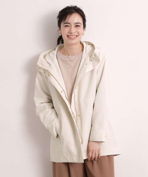 ITS'DEMO（イッツデモ）の「撥水・花粉防止ミディアム丈マウンテンパーカー（その他アウター・レディース・アイボリー/ライトグレー/ライトベージュ・00）」の10枚目の写真