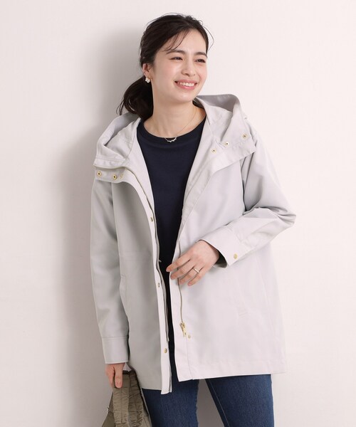 ITS'DEMO（イッツデモ）の「撥水・花粉防止ミディアム丈マウンテンパーカー（その他アウター・レディース・アイボリー/ライトグレー/ライトベージュ・00）」の12枚目の写真