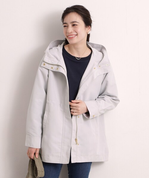 ITS'DEMO（イッツデモ）の「撥水・花粉防止ミディアム丈マウンテンパーカー（その他アウター・レディース・アイボリー/ライトグレー/ライトベージュ・00）」の14枚目の写真