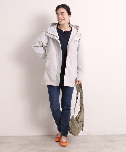 ITS'DEMO（イッツデモ）の「撥水・花粉防止ミディアム丈マウンテンパーカー（その他アウター・レディース・アイボリー/ライトグレー/ライトベージュ・00）」の15枚目の写真