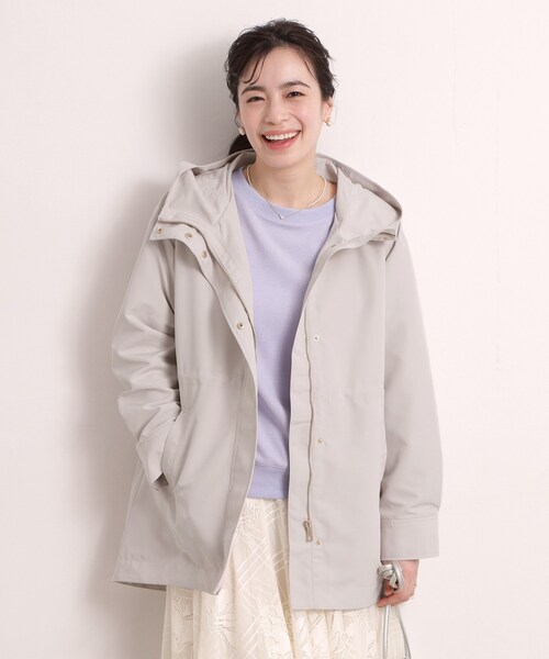 ITS'DEMO（イッツデモ）の「撥水・花粉防止ミディアム丈マウンテンパーカー（その他アウター・レディース・アイボリー/ライトグレー/ライトベージュ・00）」の17枚目の写真