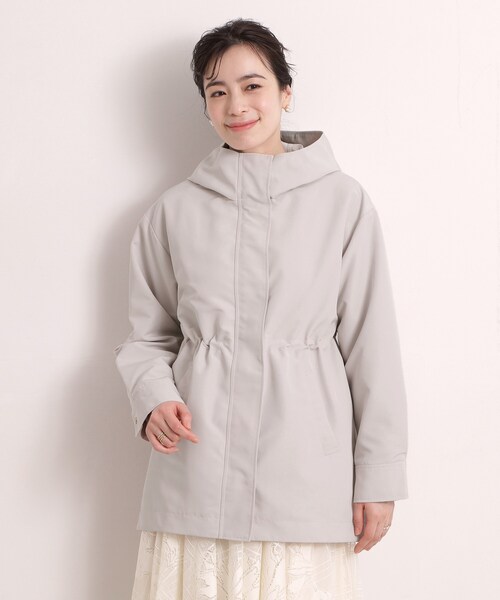 ITS'DEMO（イッツデモ）の「撥水・花粉防止ミディアム丈マウンテンパーカー（その他アウター・レディース・アイボリー/ライトグレー/ライトベージュ・00）」の21枚目の写真