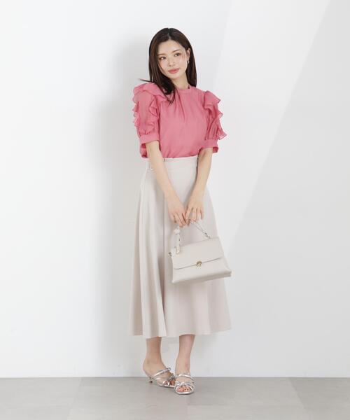 PROPORTION BODY DRESSING（プロポーションボディドレッシング）の「フリルスリーブタックブラウス / 1216110301（シャツ/ブラウス・レディース・ブラック/ピンク/グレー・MEDIUM/SMALL）」の15枚目の写真
