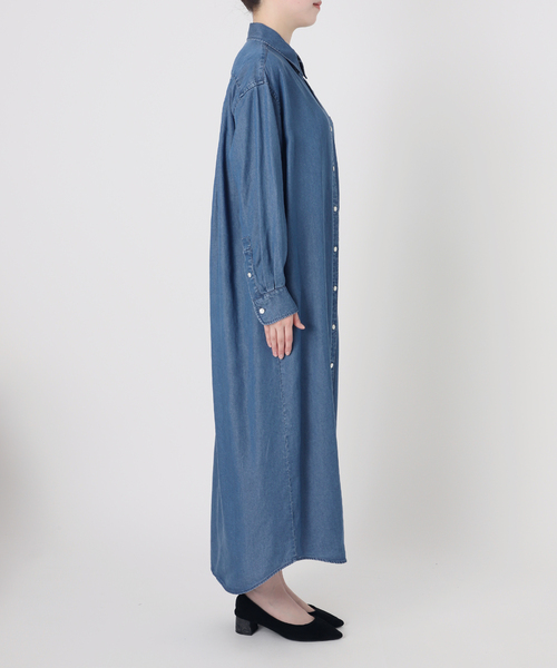 【セール！】IENA★デニムロングシャツ 美品 SLOBE IENA スローブ イエナ Le Denim デニム シャツ ロング