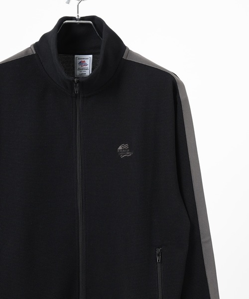 ゆのちゃ様　 Embroidery zipトラックジャケット JEMORGAN T/Cワッフルトラックジャケット（ジャージ）｜JEMORGAN