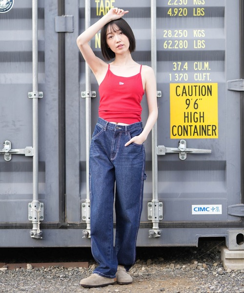 NEW ERA(ニューエラ)の「NEW ERA/ニューエラ レディース キャミソール WS RIB CAMISOLE(タンクトップ・レディース・ブラック/レッド・M/S)」の11枚目の写真