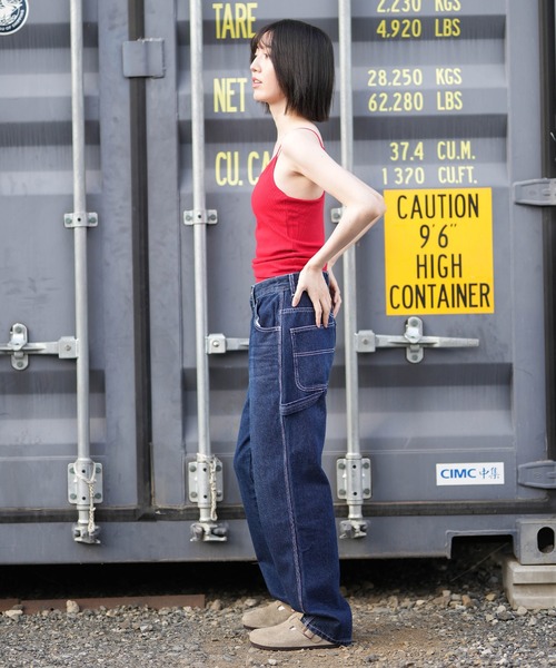NEW ERA(ニューエラ)の「NEW ERA/ニューエラ レディース キャミソール WS RIB CAMISOLE(タンクトップ・レディース・ブラック/レッド・M/S)」の14枚目の写真