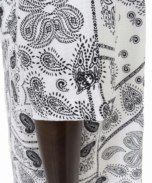 1minute 1second（ワンミニットワンセカンド）の「mhs2564-bandana print shrink shirt シャツ(1M26N150)（シャツ/ブラウス・メンズ・ブルー/ブラック/ホワイト・M/S/XL/L）」の11枚目の写真