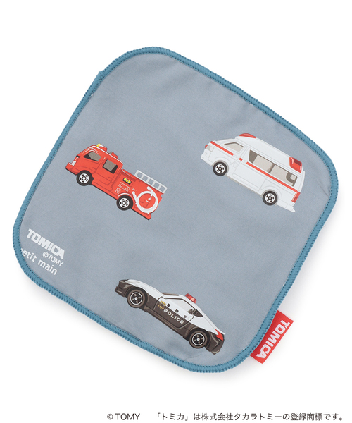 petit main（プティマイン）の「【TOMICA】タオルハンカチ（その他小物・キッズ・ブルーグレー/ライトベージュ・F）」の2枚目の写真