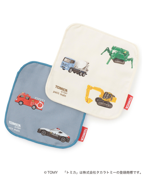 petit main（プティマイン）の「【TOMICA】タオルハンカチ（その他小物・キッズ・ブルーグレー/ライトベージュ・F）」の3枚目の写真