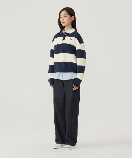 COVERNAT（カバーナット）の「WOMEN RUGBY SWEATSHIRT（スウェット・レディース・グリーン/イエロー系その他/ヘザーグレー・MEDIUM/SMALL）」の15枚目の写真