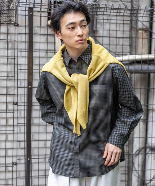 RAGEBLUE（レイジブルー）の「80TC Broad Check Over Shirt/ブロードミニチェックオーバーシャツ（シャツ/ブラウス・メンズ・ライトグリーン/ホワイト/ライトブルー/ブラック/ピンク・MEDIUM/LARGE）」の3枚目の写真