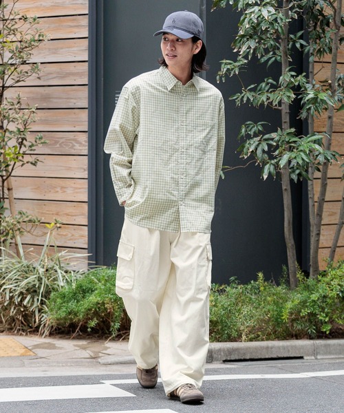 RAGEBLUE（レイジブルー）の「80TC Broad Check Over Shirt/ブロードミニチェックオーバーシャツ（シャツ/ブラウス・メンズ・ライトグリーン/ホワイト/ライトブルー/ブラック/ピンク・MEDIUM/LARGE）」の11枚目の写真
