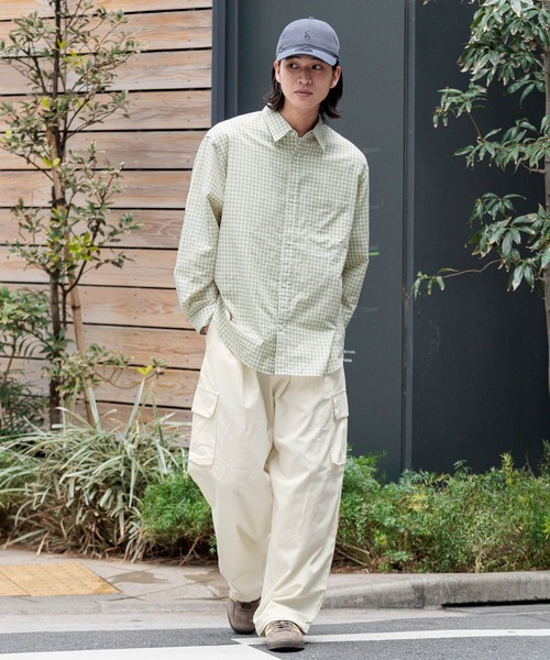 RAGEBLUE（レイジブルー）の「80TC Broad Check Over Shirt/ブロードミニチェックオーバーシャツ（シャツ/ブラウス・メンズ・ライトグリーン/ホワイト/ライトブルー/ブラック/ピンク・MEDIUM/LARGE）」の13枚目の写真