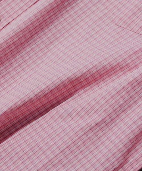 RAGEBLUE（レイジブルー）の「80TC Broad Check Over Shirt/ブロードミニチェックオーバーシャツ（シャツ/ブラウス・メンズ・ライトグリーン/ホワイト/ライトブルー/ブラック/ピンク・MEDIUM/LARGE）」の8枚目の写真