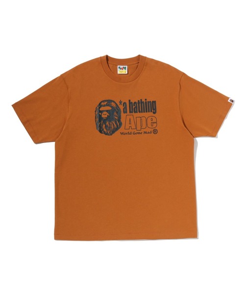 A BATHING APE(アベイシングエイプ)の「APE HEAD LOGO RELAXED FIT TEE(Tシャツ/カットソー・メンズ・ブラウン/ホワイト/チャコール・X-LARGE/LARGE/XX-LARGE/SMALL/MEDIUM)」の3枚目の写真