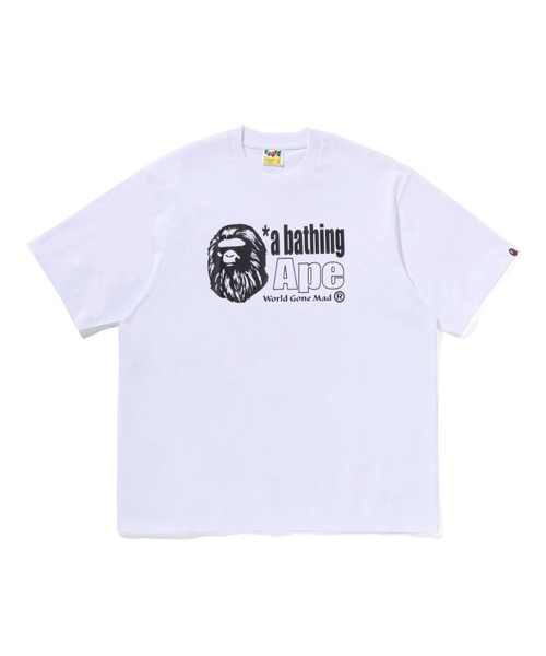 A BATHING APE(アベイシングエイプ)の「APE HEAD LOGO RELAXED FIT TEE(Tシャツ/カットソー・メンズ・ブラウン/ホワイト/チャコール・X-LARGE/LARGE/XX-LARGE/SMALL/MEDIUM)」の2枚目の写真