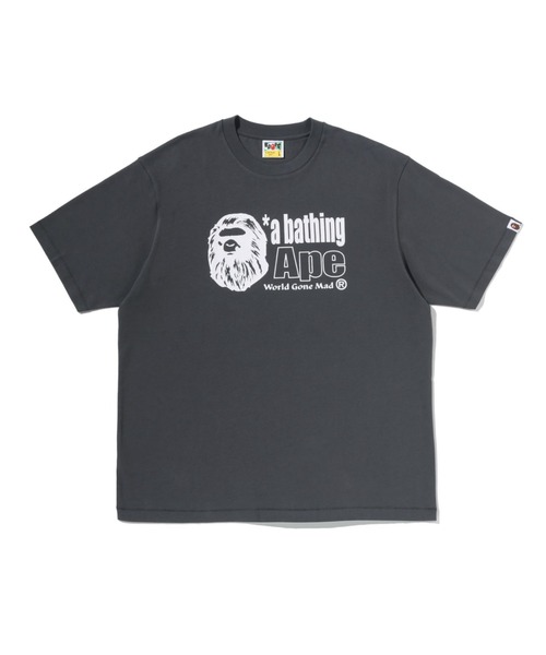 A BATHING APE(アベイシングエイプ)の「APE HEAD LOGO RELAXED FIT TEE(Tシャツ/カットソー・メンズ・ブラウン/ホワイト/チャコール・X-LARGE/LARGE/XX-LARGE/SMALL/MEDIUM)」の1枚目の写真