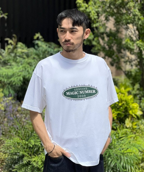 MAGIC NUMBER(マジック ナンバー)の「【MAGIC NUMBER】GENUINE US COTTON T-SHIRT(Tシャツ/カットソー・メンズ・ホワイト/ブラック/ヘザーグレー・LARGE/MEDIUM/X-LARGE)」の1枚目の写真