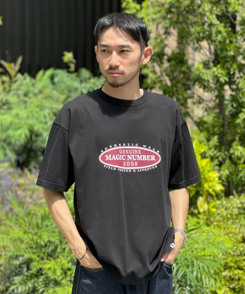 MAGIC NUMBER(マジック ナンバー)の「【MAGIC NUMBER】GENUINE US COTTON T-SHIRT(Tシャツ/カットソー・メンズ・ホワイト/ブラック/ヘザーグレー・LARGE/MEDIUM/X-LARGE)」の2枚目の写真