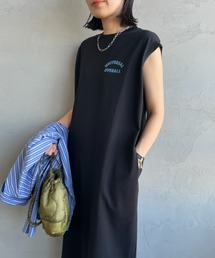 UNIVERSAL OVERALL | ［UNIVERSAL OVERALL/ユニバーサルオーバーオール］フロッキーワンポイントロゴ ノースリーブ マキシ丈ワンピース(ワンピース)
