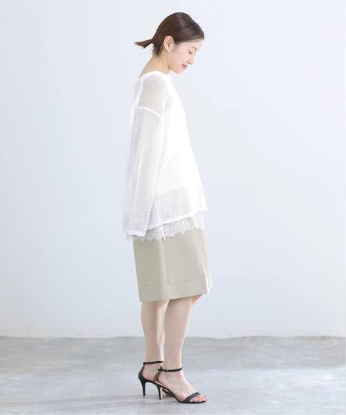 IENA（イエナ）の「《追加》リバーレースサテンキャミソール（キャミソール・レディース・ホワイト・FREE）」の7枚目の写真