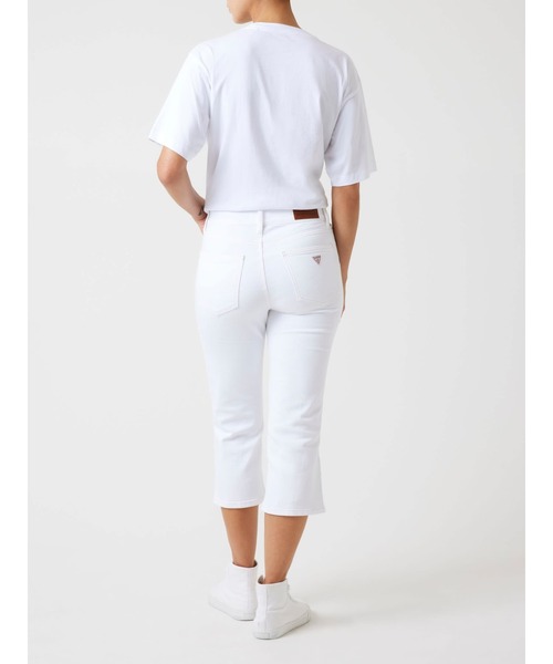 GUESS JEANS（ゲスジーンズ）の「GUESS JEANS High Rise Capri（デニムパンツ・レディース・ホワイト・24inch/25inch/26inch/27inch/28inch）」の3枚目の写真