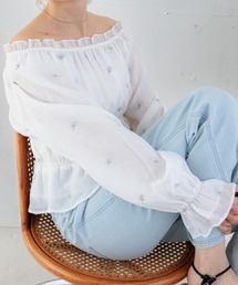 flower | シャイニーフラワーブラウス(シャツ/ブラウス)