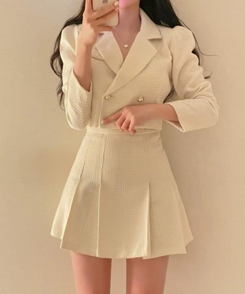 semplice(センプリチェ)の「ワンピース【韓国ファッション】(ワンピース・レディース・ホワイト/ブラック・M/S)」の6枚目の写真