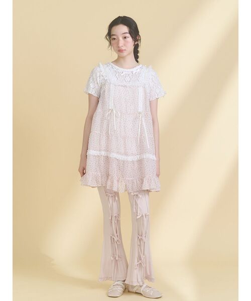 merry jenny(メリージェニー)の「ribbon lace tee(Tシャツ/カットソー・レディース・ブラック/オフホワイト・FREE)」の19枚目の写真