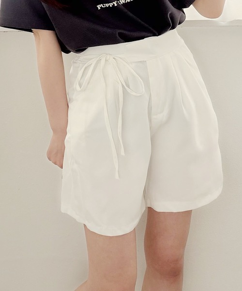 Nana(ナナ)の「ウエストリボンショートパンツ(その他パンツ・レディース・ホワイト/ブラック・FREE)」の19枚目の写真