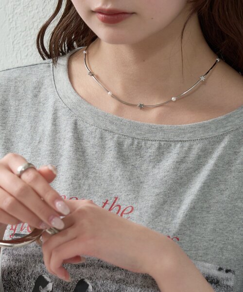 mystic（ミスティック）の「スターウェーブチョーカー（チョーカー・レディース・シルバー・ONE SIZE）」の4枚目の写真