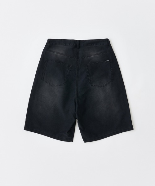 ADAM PATEK(アダムパテック)の「blasted light moleskin wide shorts ショートパンツ(その他パンツ・メンズ・ブルー/ブラック・1/2)」の3枚目の写真