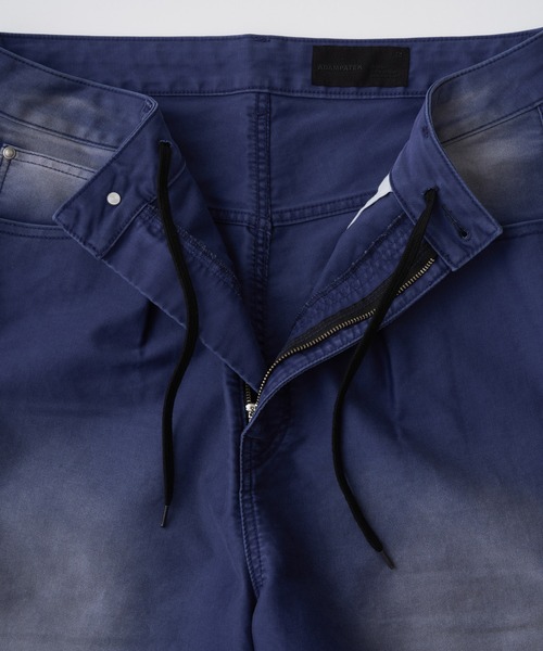 ADAM PATEK(アダムパテック)の「blasted light moleskin wide shorts ショートパンツ(その他パンツ・メンズ・ブルー/ブラック・1/2)」の6枚目の写真