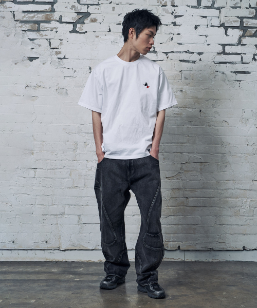 PEID(ペイド)の「PD CATS 半袖Tシャツ ホワイト(Tシャツ/カットソー・レディース・ホワイト・2/3/4/5/6/1)」の3枚目の写真