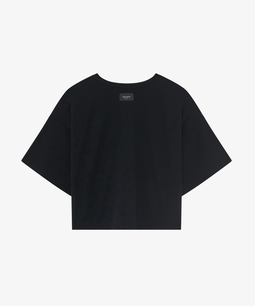 Repetto(レペット)の「ショルダー ボウ Tシャツ / S0679(Tシャツ/カットソー・レディース・ブラック・SMALL/MEDIUM)」の2枚目の写真