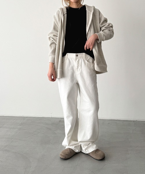 CANAL JEAN(キャナルジーン)の「El mar コットンクルーネックロンT(Tシャツ/カットソー・レディース・ブラック/ピンク/ホワイト・ONE SIZE)」の9枚目の写真