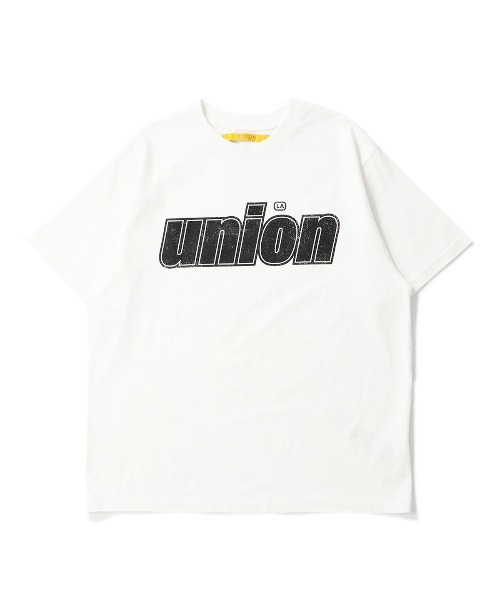 UNION(UNION TOKYO)(ユニオン)の「UNION TOKYO ITALICS TEE ユニオントーキョー Tシャツ(Tシャツ/カットソー・メンズ・ブラック/ホワイト・XXL/XL/L)」の1枚目の写真