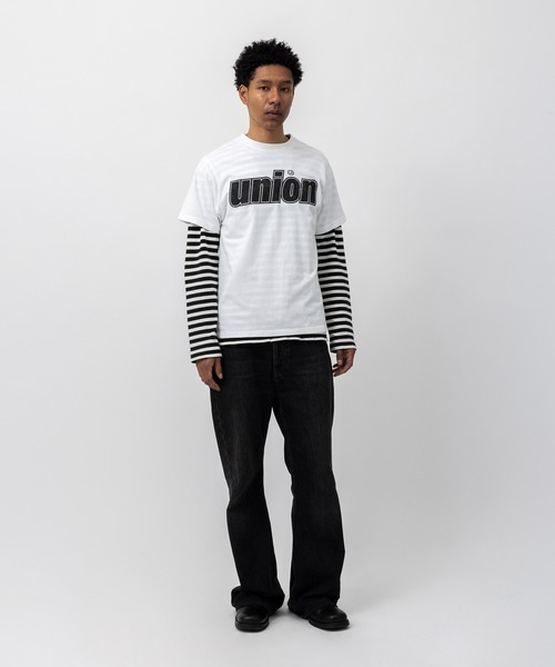 UNION(UNION TOKYO)(ユニオン)の「UNION TOKYO ITALICS TEE ユニオントーキョー Tシャツ(Tシャツ/カットソー・メンズ・ブラック/ホワイト・XXL/XL/L)」の3枚目の写真