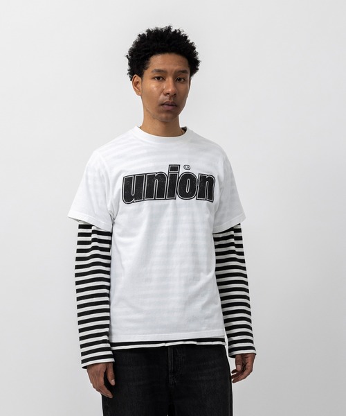 UNION(UNION TOKYO)(ユニオン)の「UNION TOKYO ITALICS TEE ユニオントーキョー Tシャツ(Tシャツ/カットソー・メンズ・ブラック/ホワイト・XXL/XL/L)」の5枚目の写真