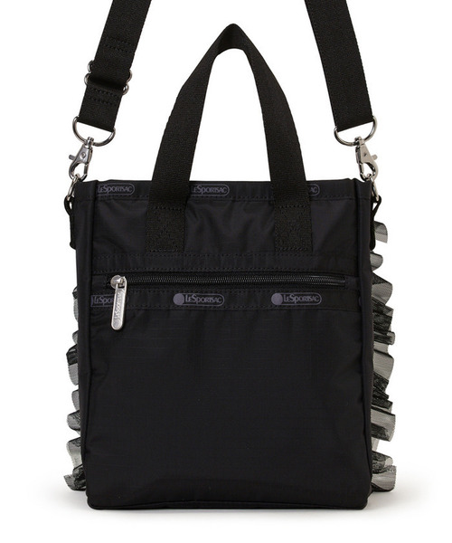 RUFFLE MINI N/S TOTE ブラックレースラッフル（ショルダーバッグ 