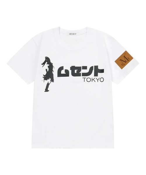 MUCENT（ムセント）の「東京レタリング半袖Tシャツ（2カラー）（Tシャツ/カットソー・レディース・ブラック/ホワイト・FREE）」の2枚目の写真