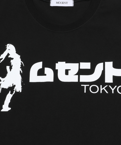 MUCENT（ムセント）の「東京レタリング半袖Tシャツ（2カラー）（Tシャツ/カットソー・レディース・ブラック/ホワイト・FREE）」の4枚目の写真